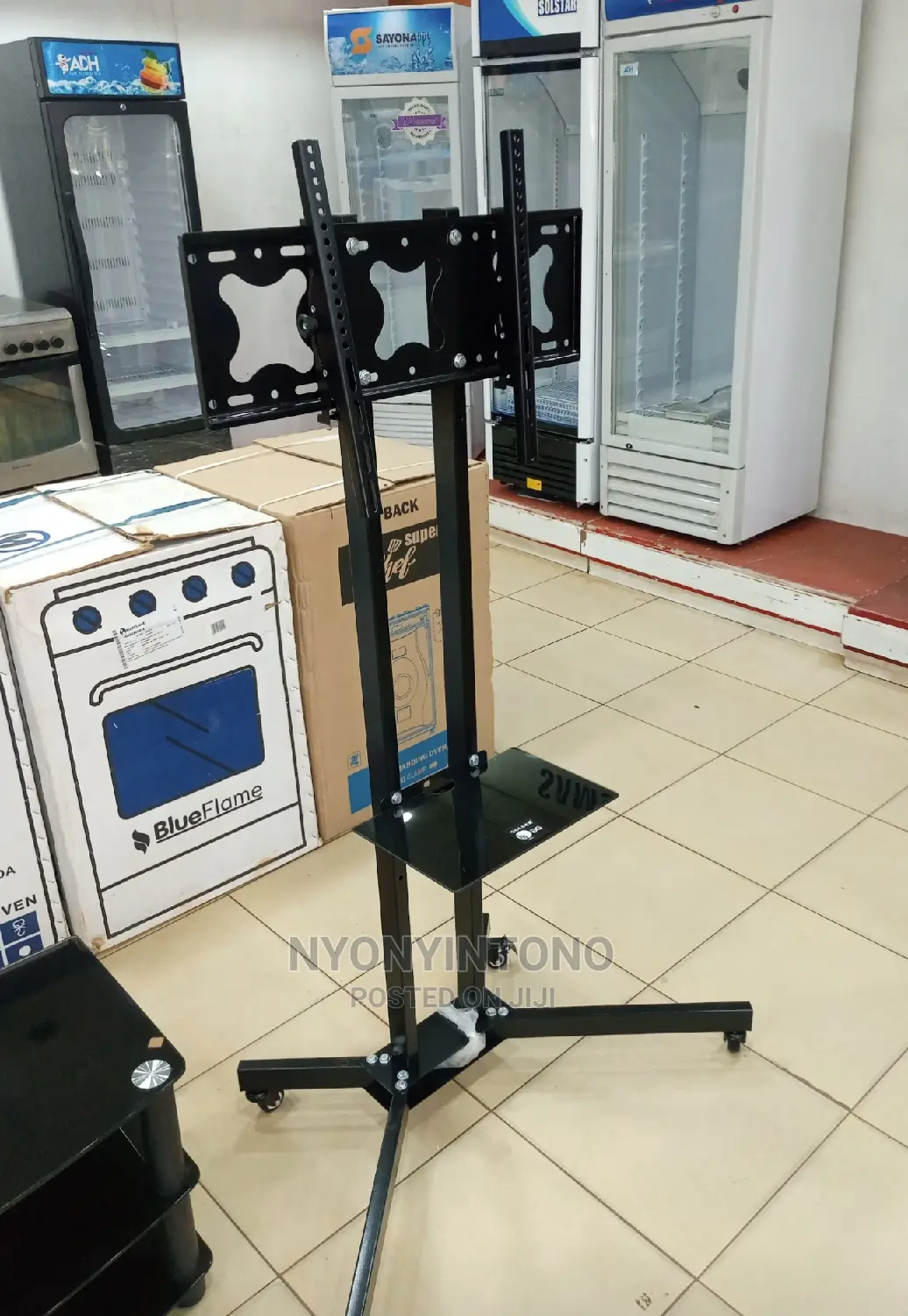 Metallic Plasma Tv Stand / Confrence Plasma Stand