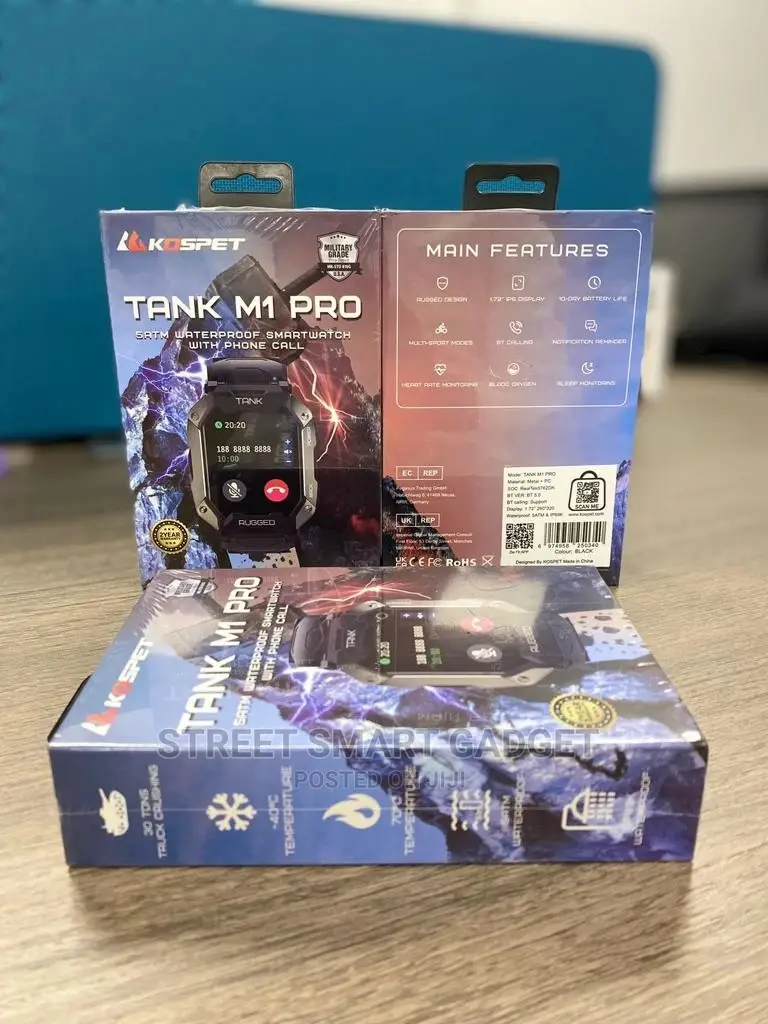 Kospet Tank M1 PRO Waterproff Smart Watch With Phone Calls
