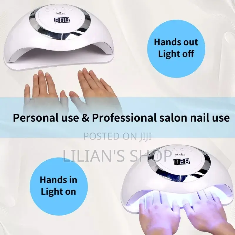 168w Double Hands/Feet Quick Uv Nail Lamp New