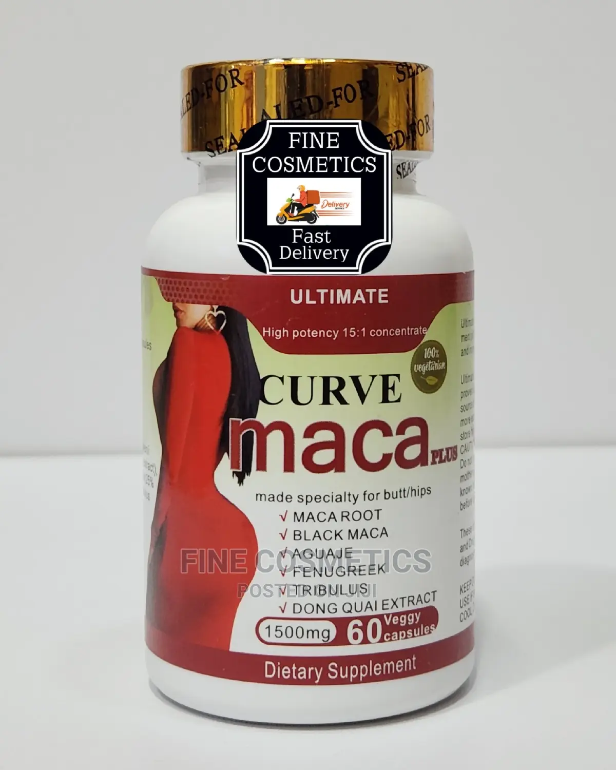 1PC Curve Maca Hip + Butt Enlargement Pills, Oil and Gummies