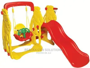 Bunny Wavy Combo Kid Slide Combo With Swing Basketball Hop