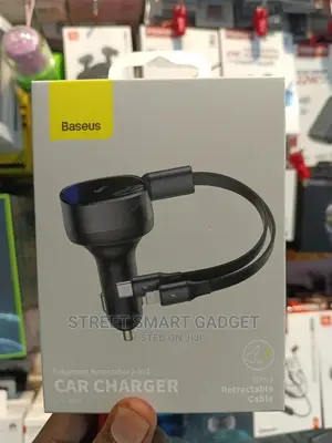 BASEUS 2in1 Retractable Car Charger