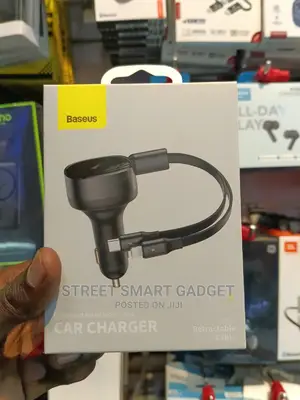 BASEUS 2in1 Retractable Car Charger