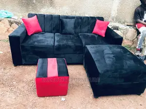 Mini Black L Sofa