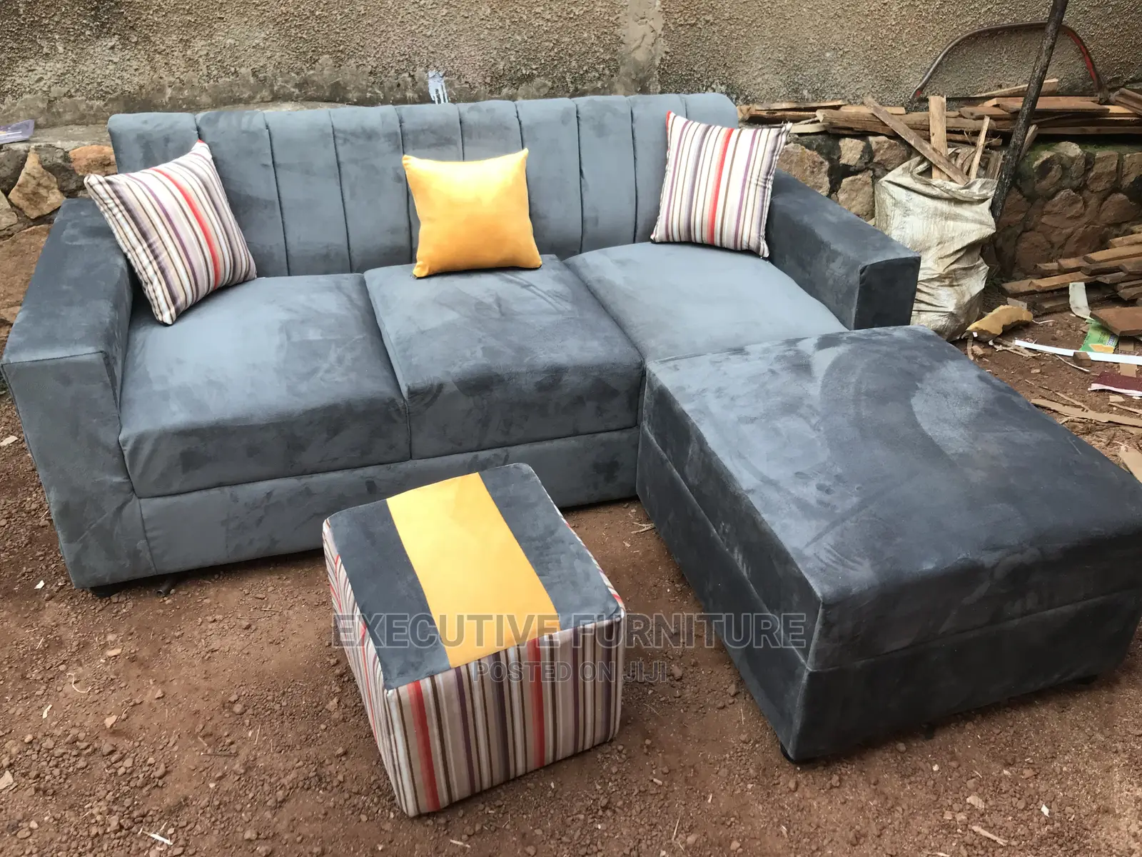 Striped Sofa