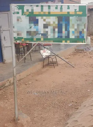 Metallic Sign Post