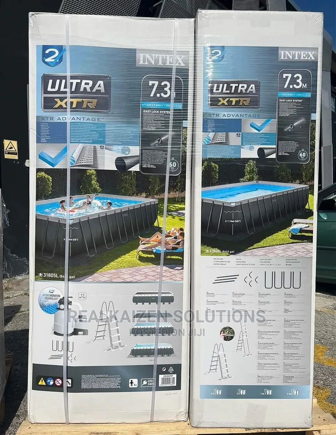 INTEX Frame Large Ultra XTR Pool With Filter Pump 7.32x3.66m