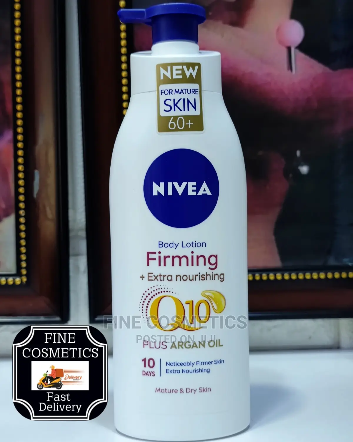 NIVEA Q10 Skin Firming Body Lotion With SPF60 Plus Argan Oil