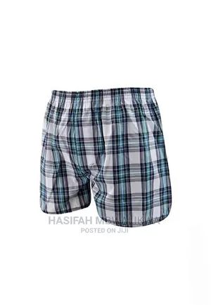 6 Pack of Men's Checkered Boxers-Multi Color