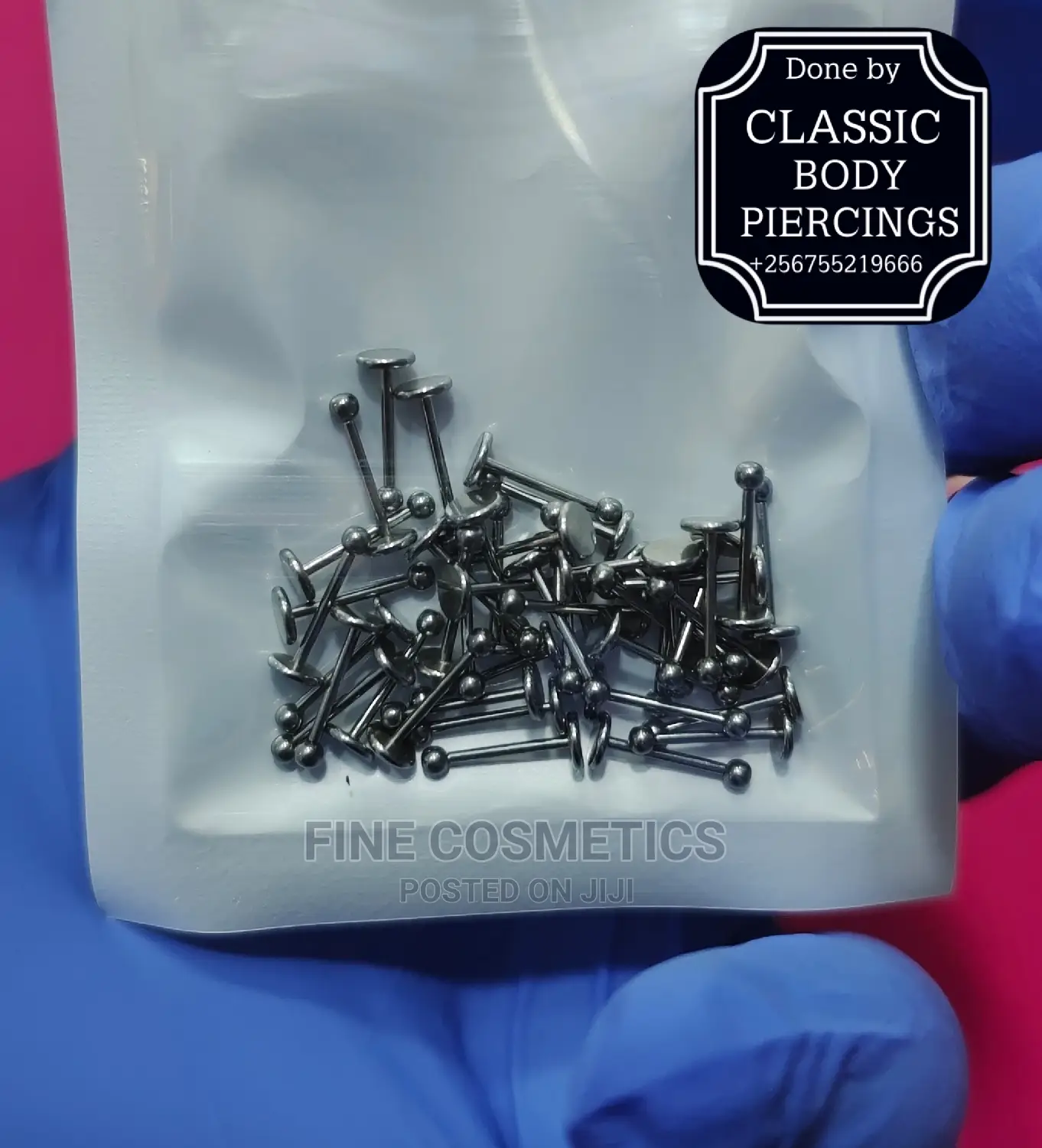1pc Titanium Nose Pin Threadless Push in Screw Nose Pin/Stud