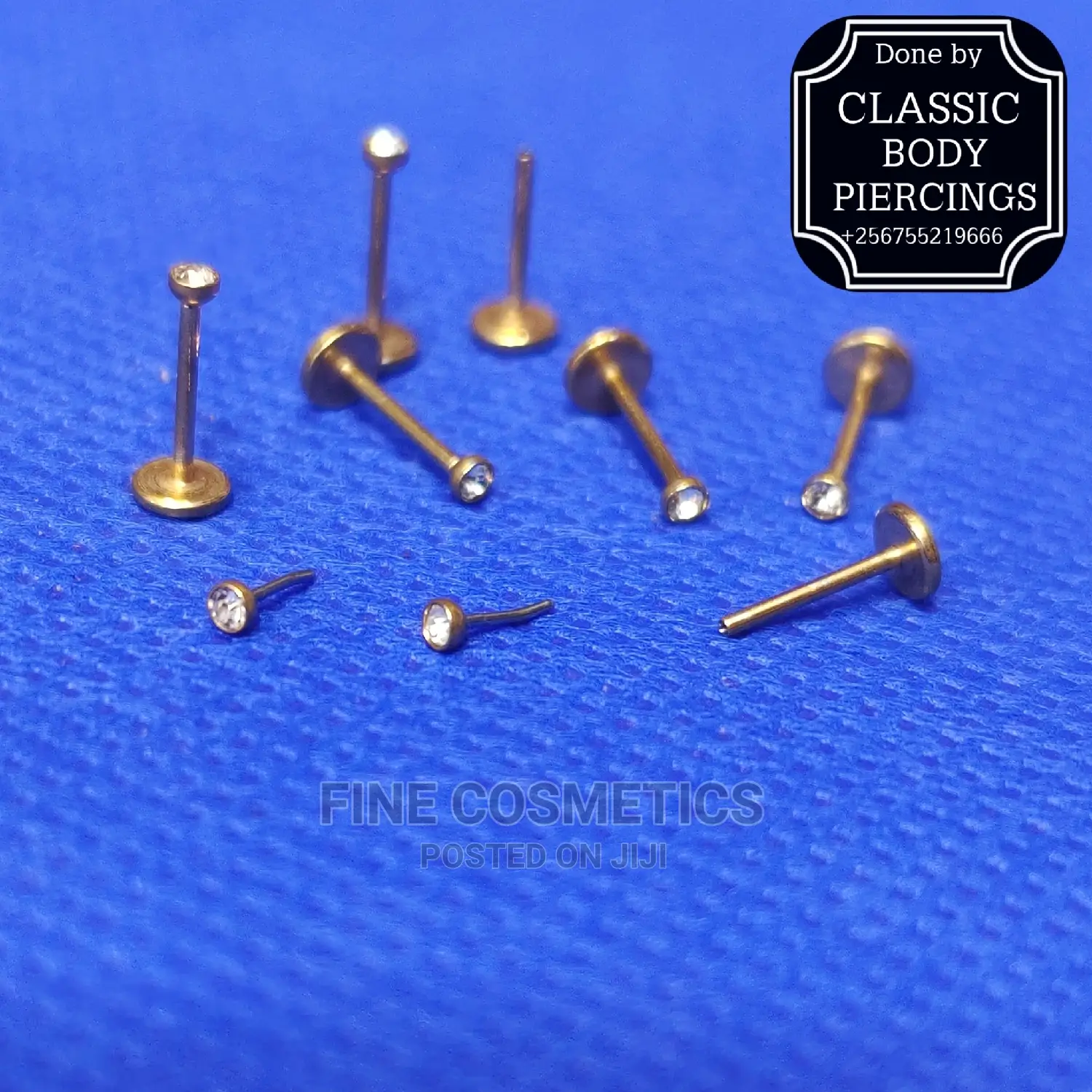 1pc Titanium Nose Pin Threadless Push in Screw Nose Pin/Stud