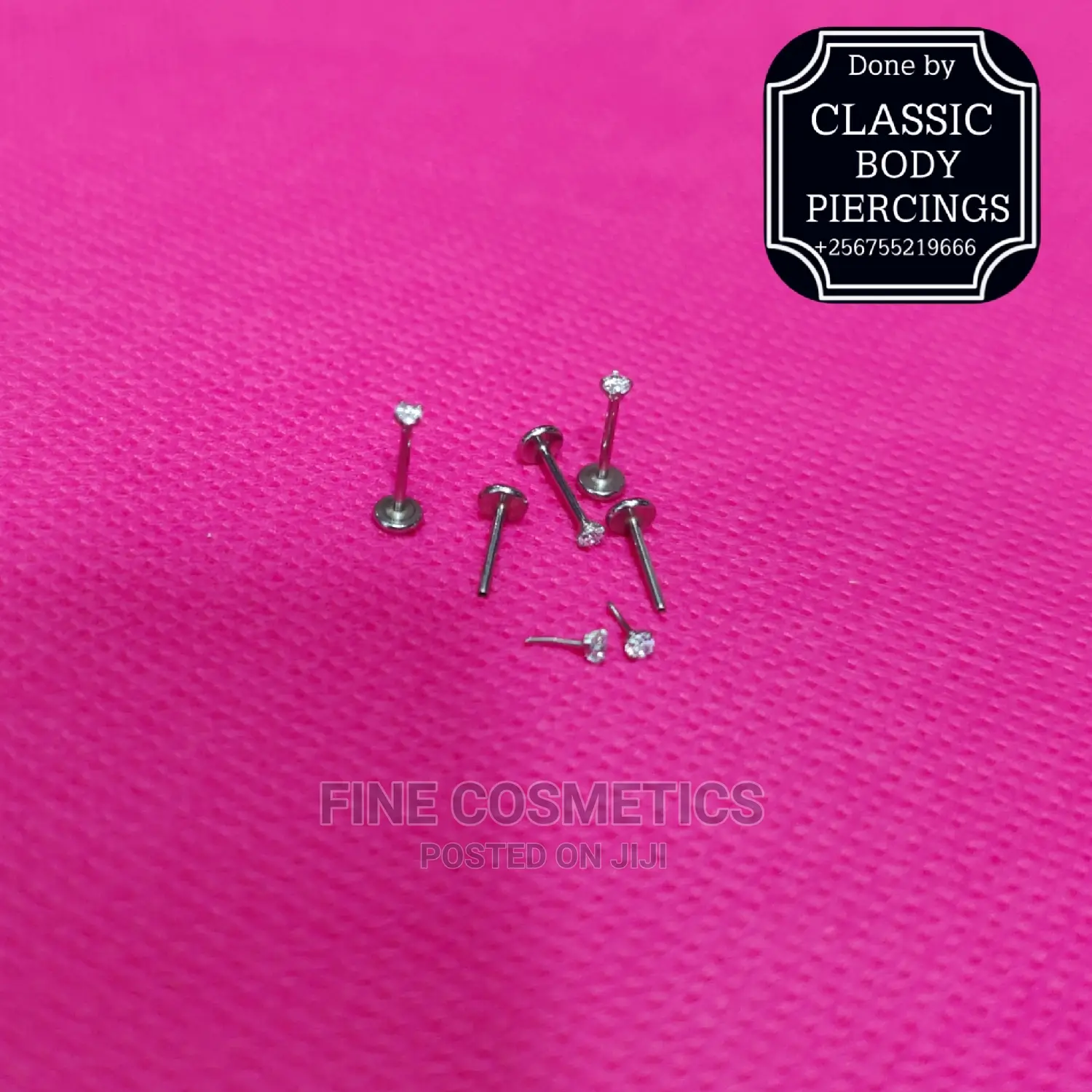 1pc Titanium Nose Pin Threadless Push in Screw Nose Pin/Stud