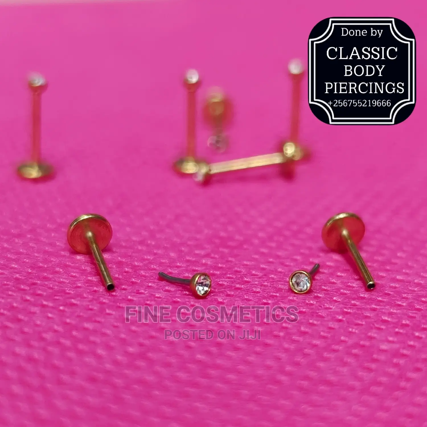 1pc Titanium Nose Pin Threadless Push in Screw Nose Pin/Stud