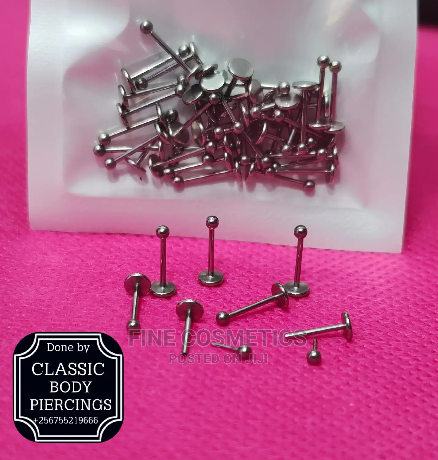 1pc Titanium Nose Pin Threadless Push in Screw Nose Pin/Stud