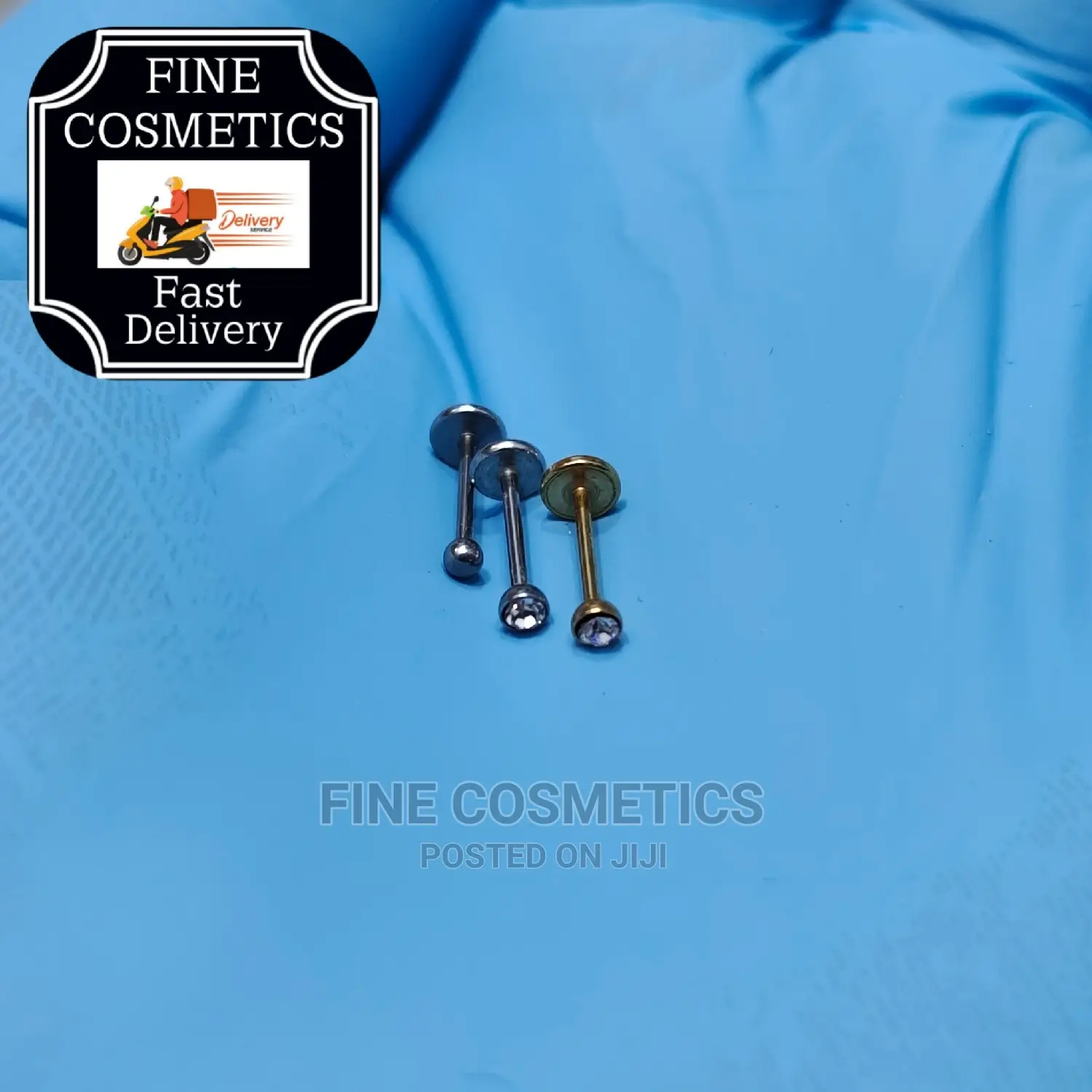 1pc Titanium Nose Pin Threadless Push in Screw Nose Pin/Stud