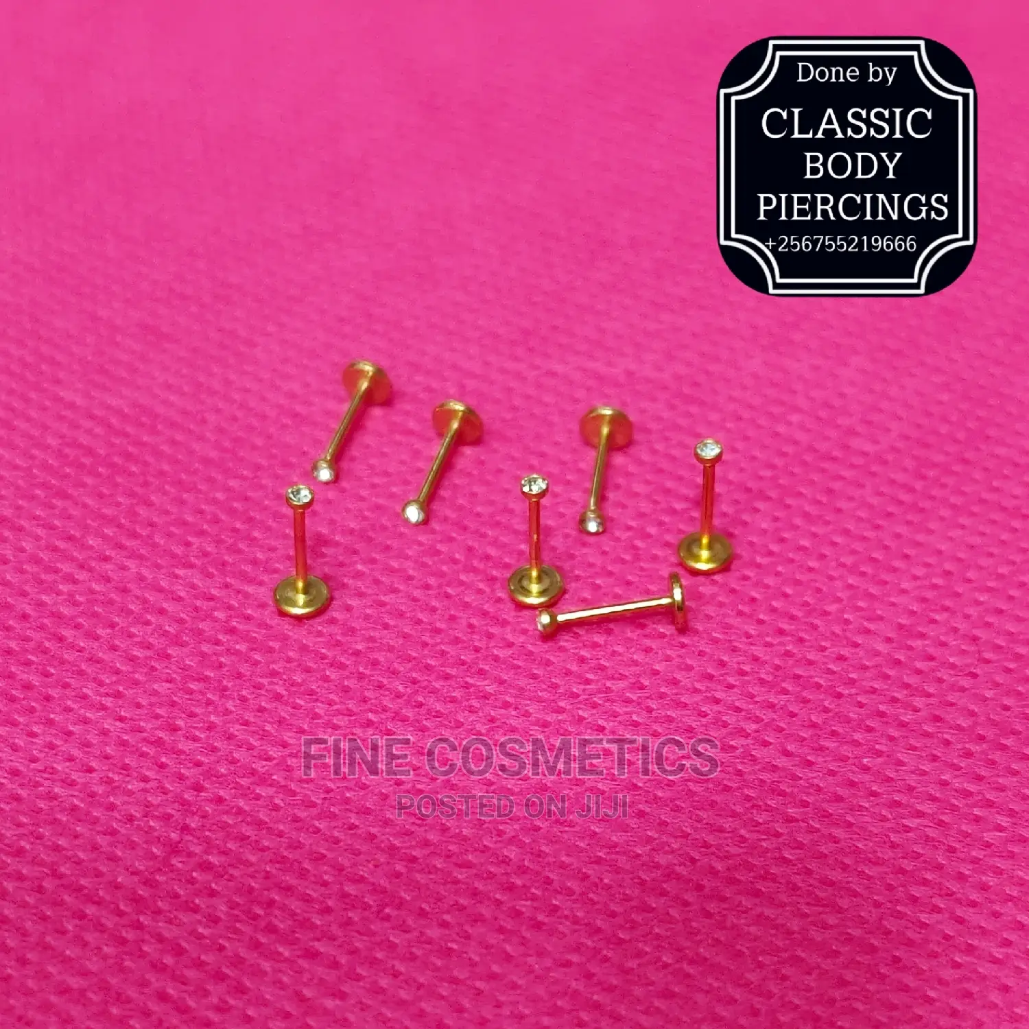 1pc Titanium Nose Pin Threadless Push in Screw Nose Pin/Stud