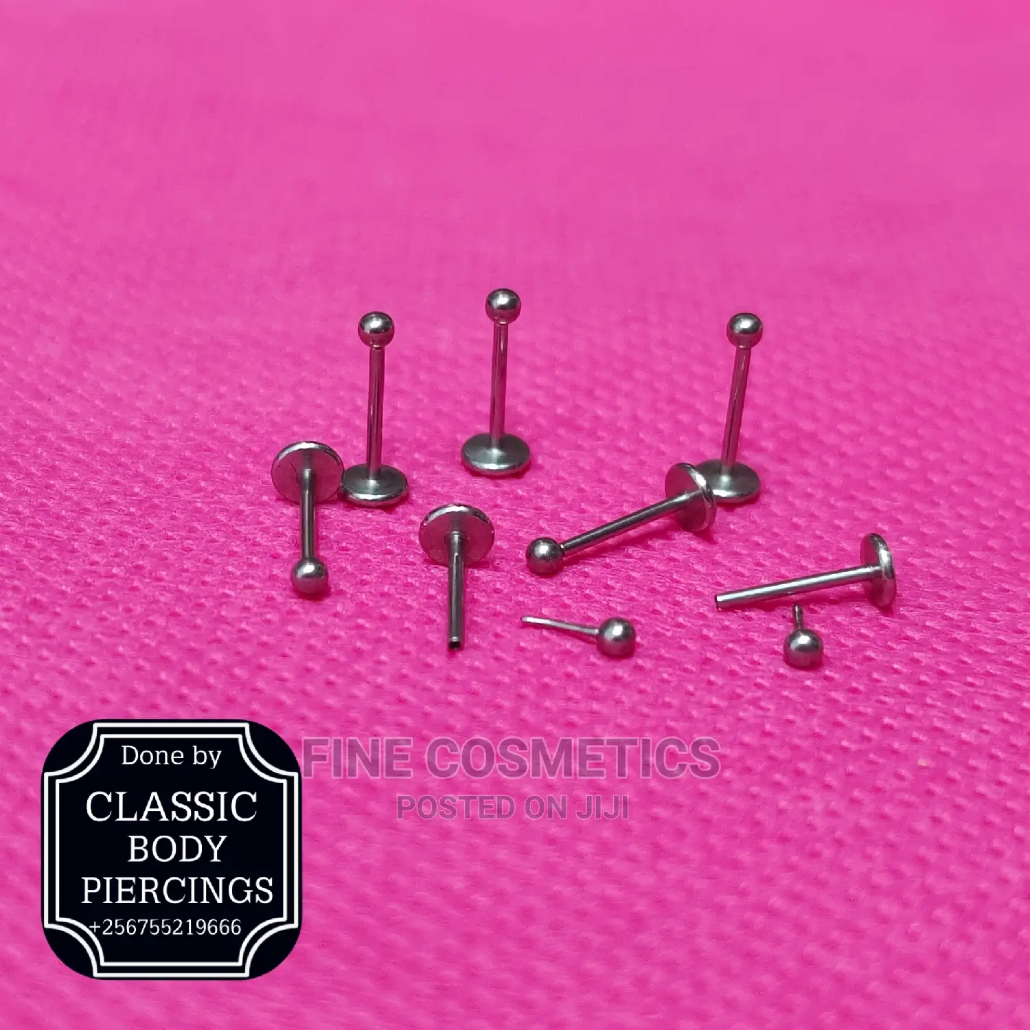1pc Titanium Nose Pin Threadless Push in Screw Nose Pin/Stud