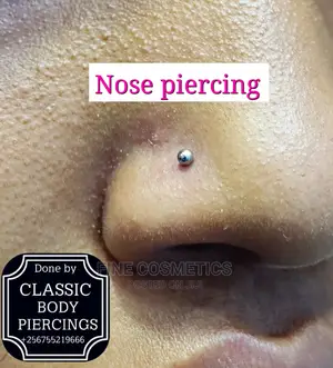1pc Titanium Nose Pin Threadless Push in Screw Nose Pin/Stud