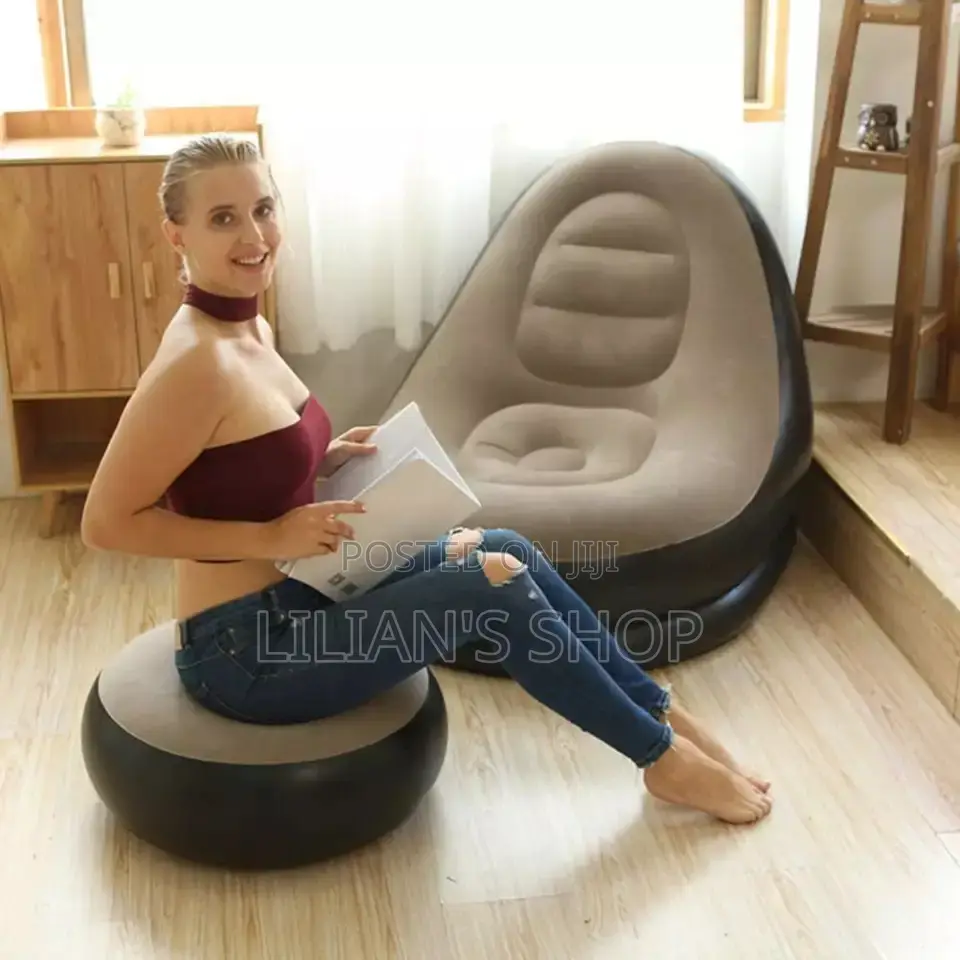 Inflatable Sofa Deluxe Lounge With Astool