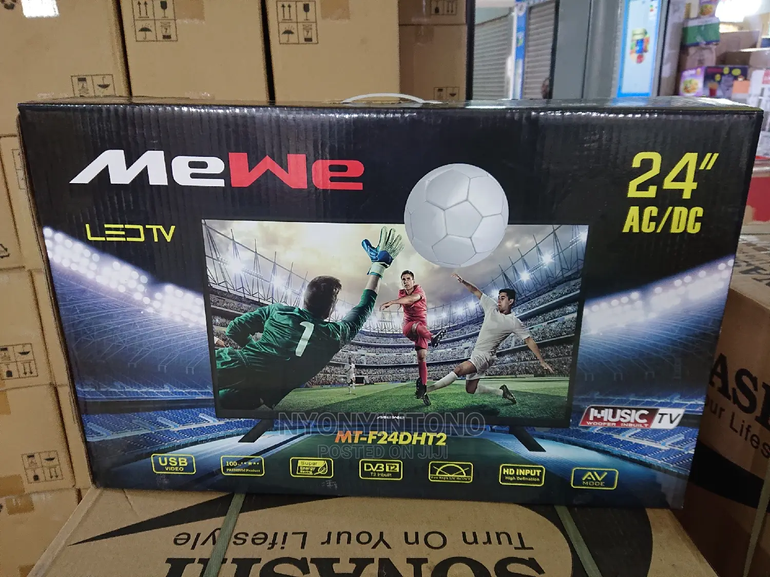 Mewe 24" Digital Tv With Inbuilt Free 2 Air 2yrs Warranty