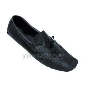 Men's Lace Up Mocassins-Black