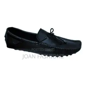 Men's Lace Up Mocassins-Black