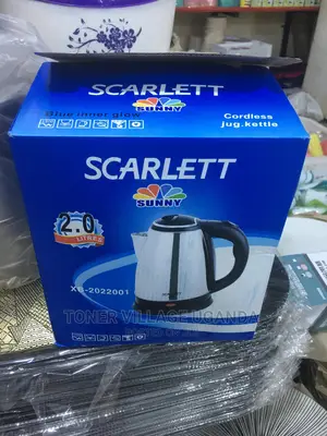 Scarlet Electric Kettle 2.0litre 1500watts 3 Pin Plug
