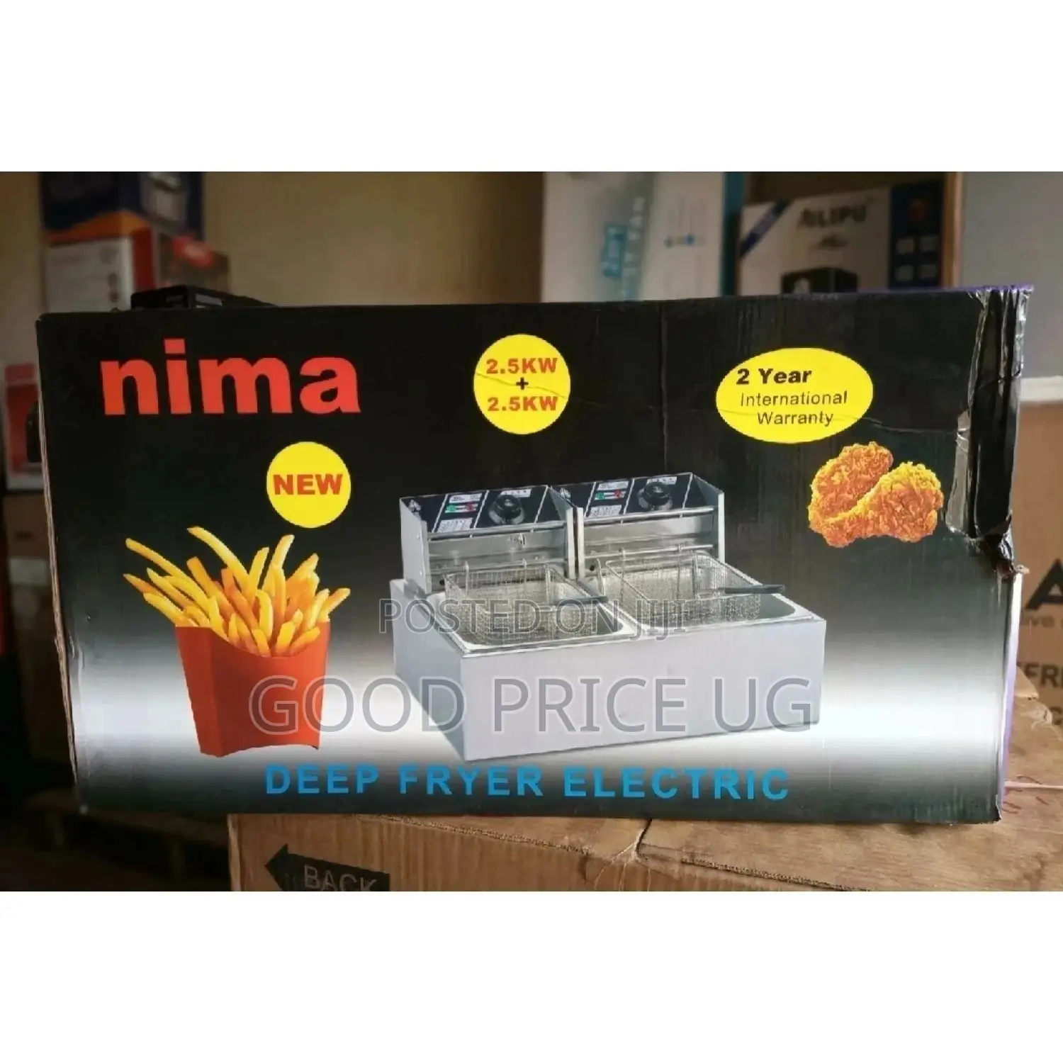 12 Litres Nima Double Deep Fryer