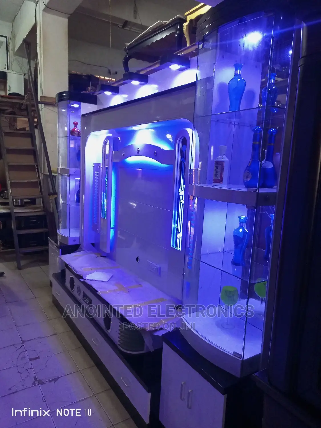Executive Wall Unit With a Music System