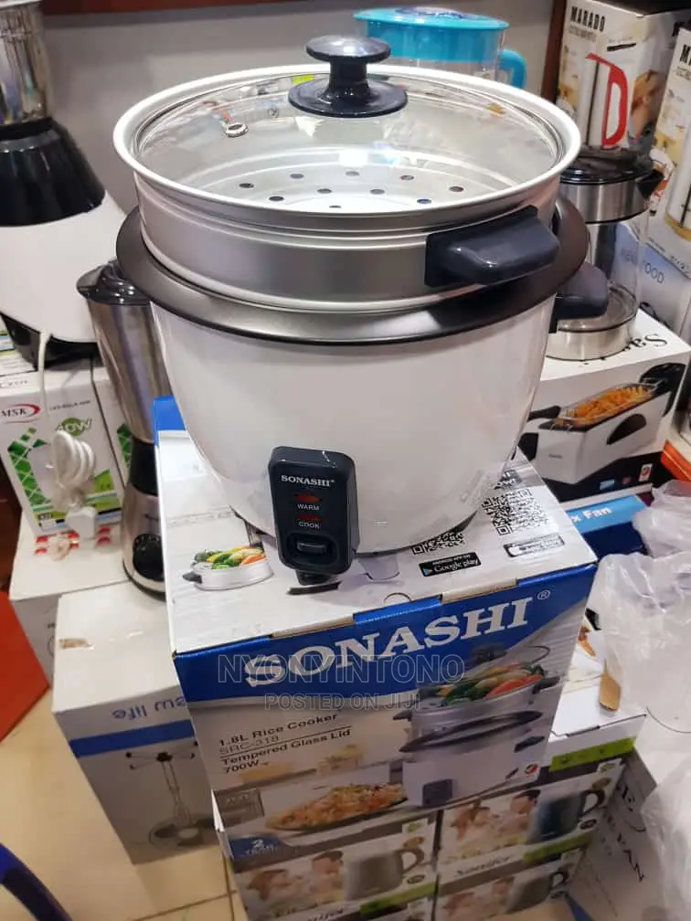 1.8L Automatic Sonashi Rice Cooker With 2yrs Warranty