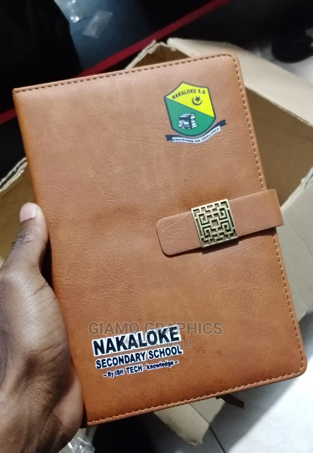 Customized Brown Notebook A5