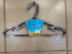Metallic Steel Cloth Hangers - 10 Pieces in a Pack