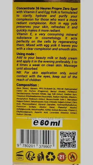 Zero Spot Intense Lightening Serum With Egg Yolk + Vitamin E