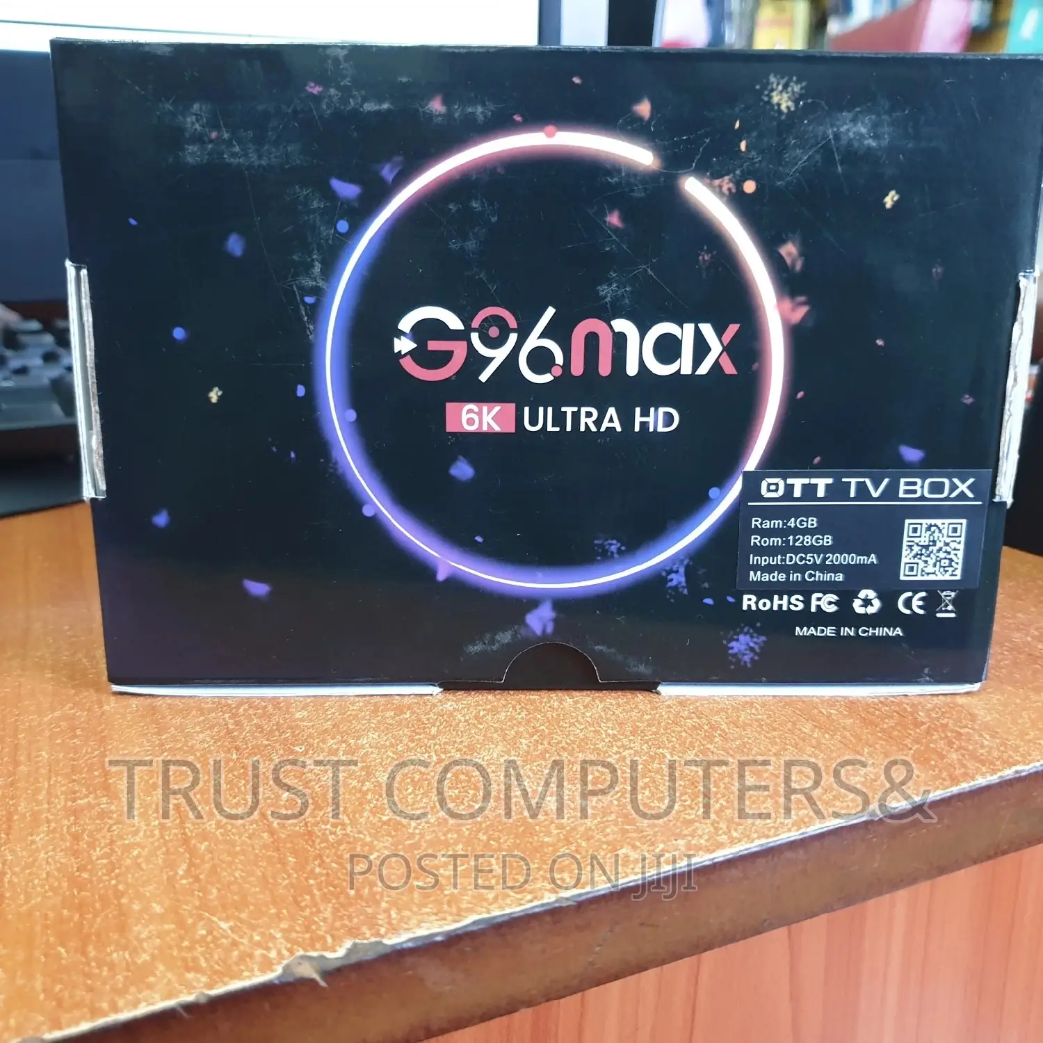 96max Android Tv Box Ultra HD 4gb Ram, 128gb Rom