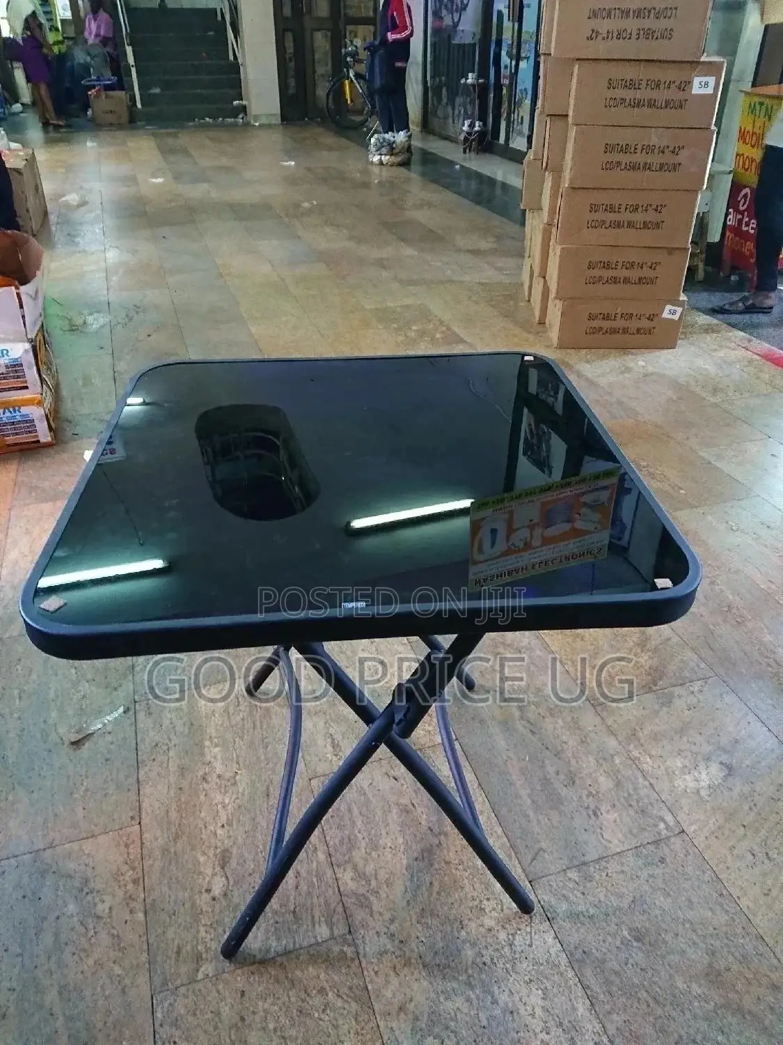 Glass Foldable Dining Table
