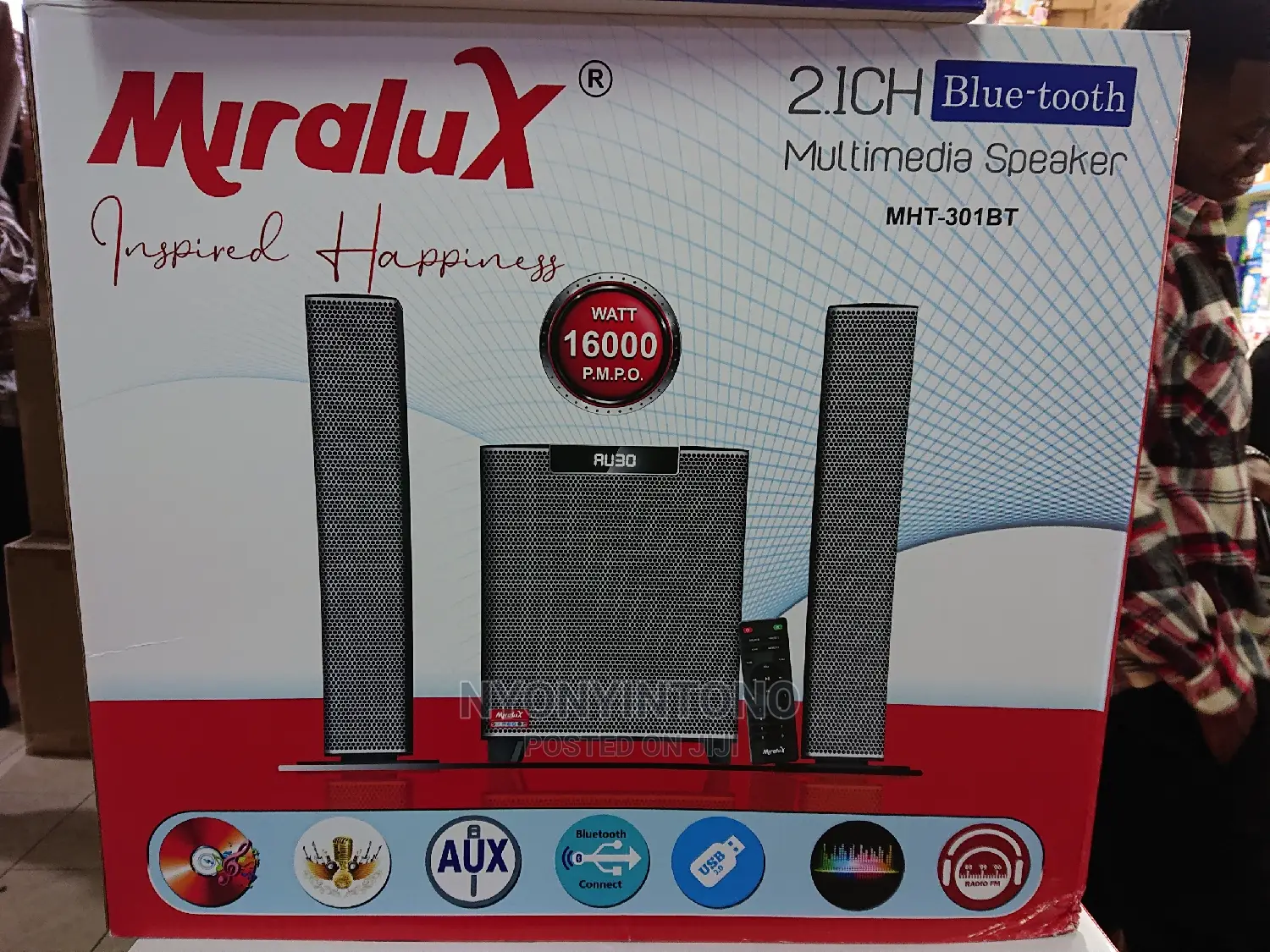 Mirulax High Quality Woofer With Asound Bar Option