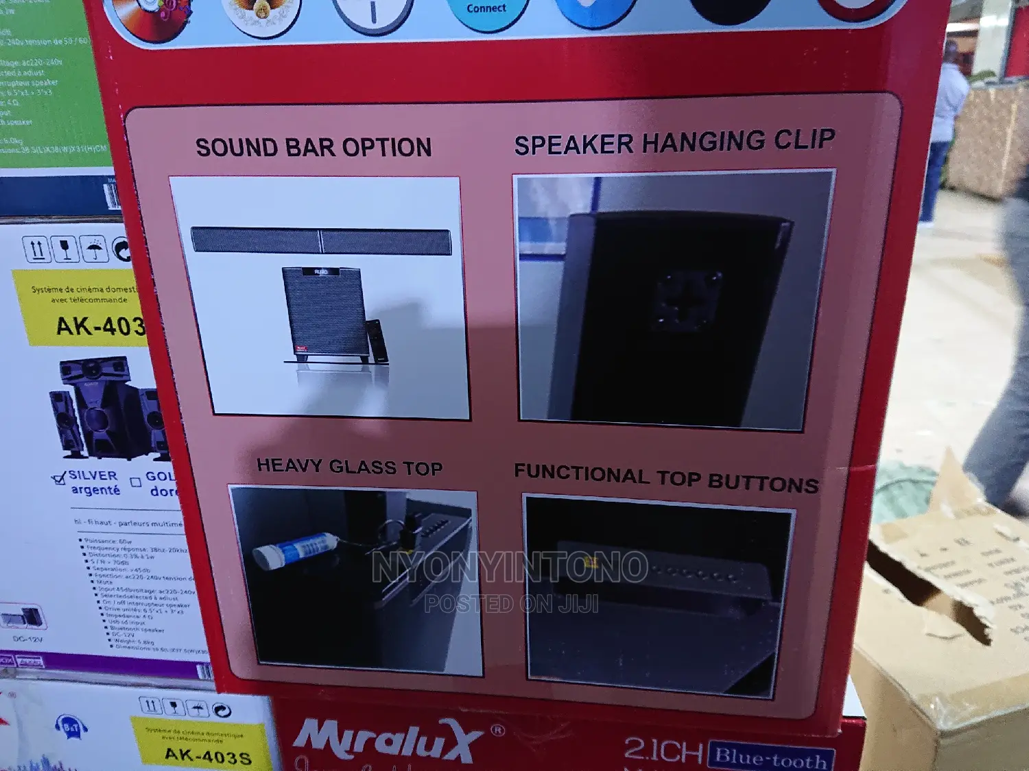 Miralux Metallic High Quality Woofer With Asound Bar Option