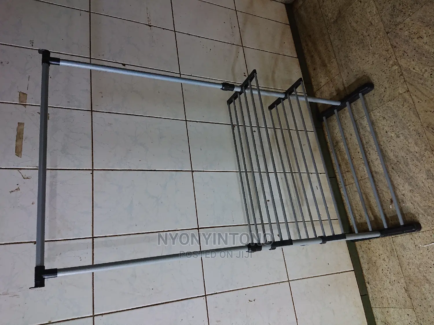 Steel Tubes Shoe and Cloth Rack With Adjustable Height