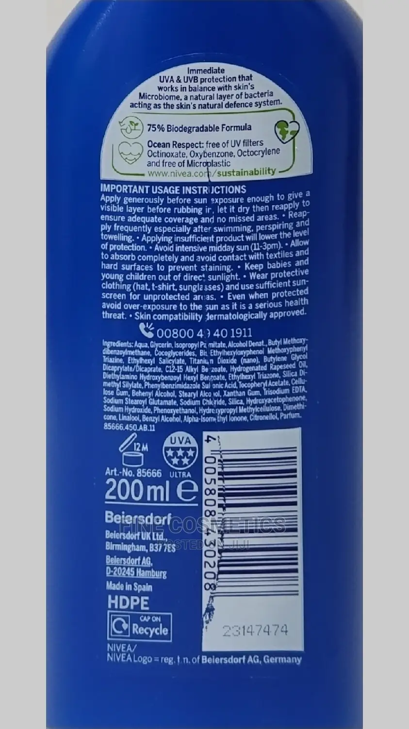 NIVEA Sun Cream Immediate Protection Sunscreen With SPF50