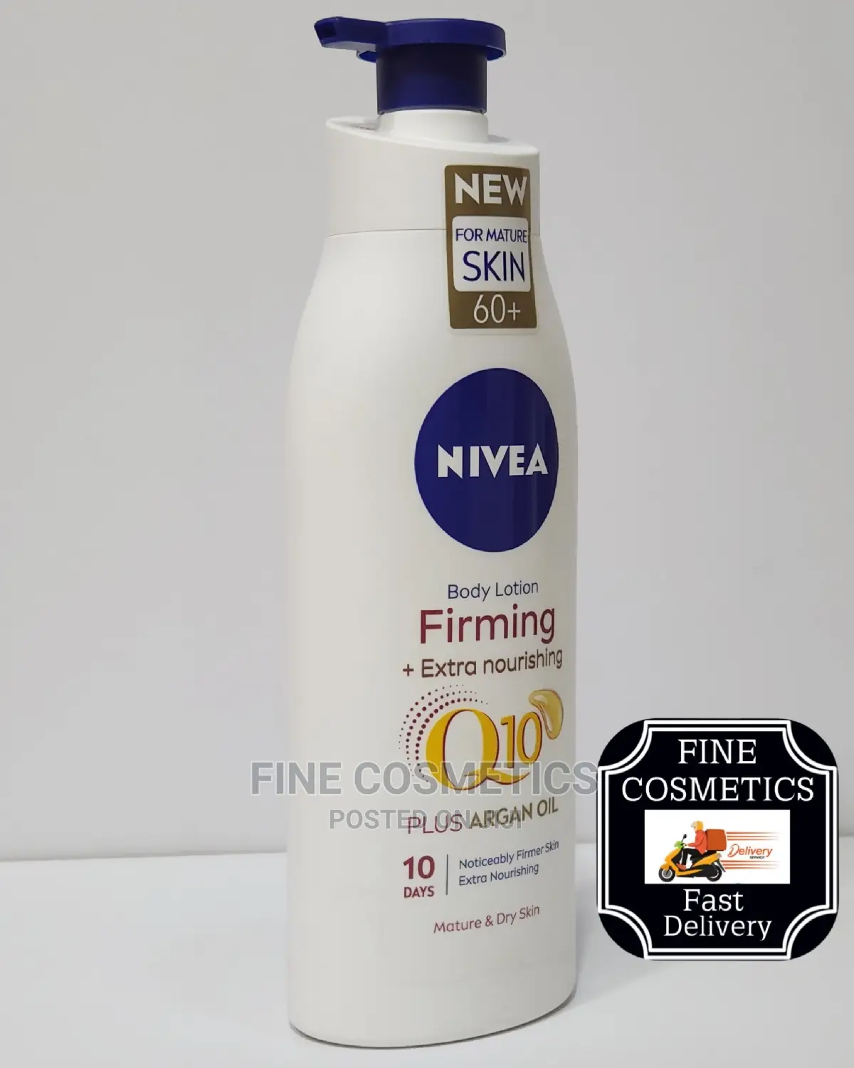 NIVEA Q10 Skin Firming Body Lotion With SPF60 Plus Argan Oil
