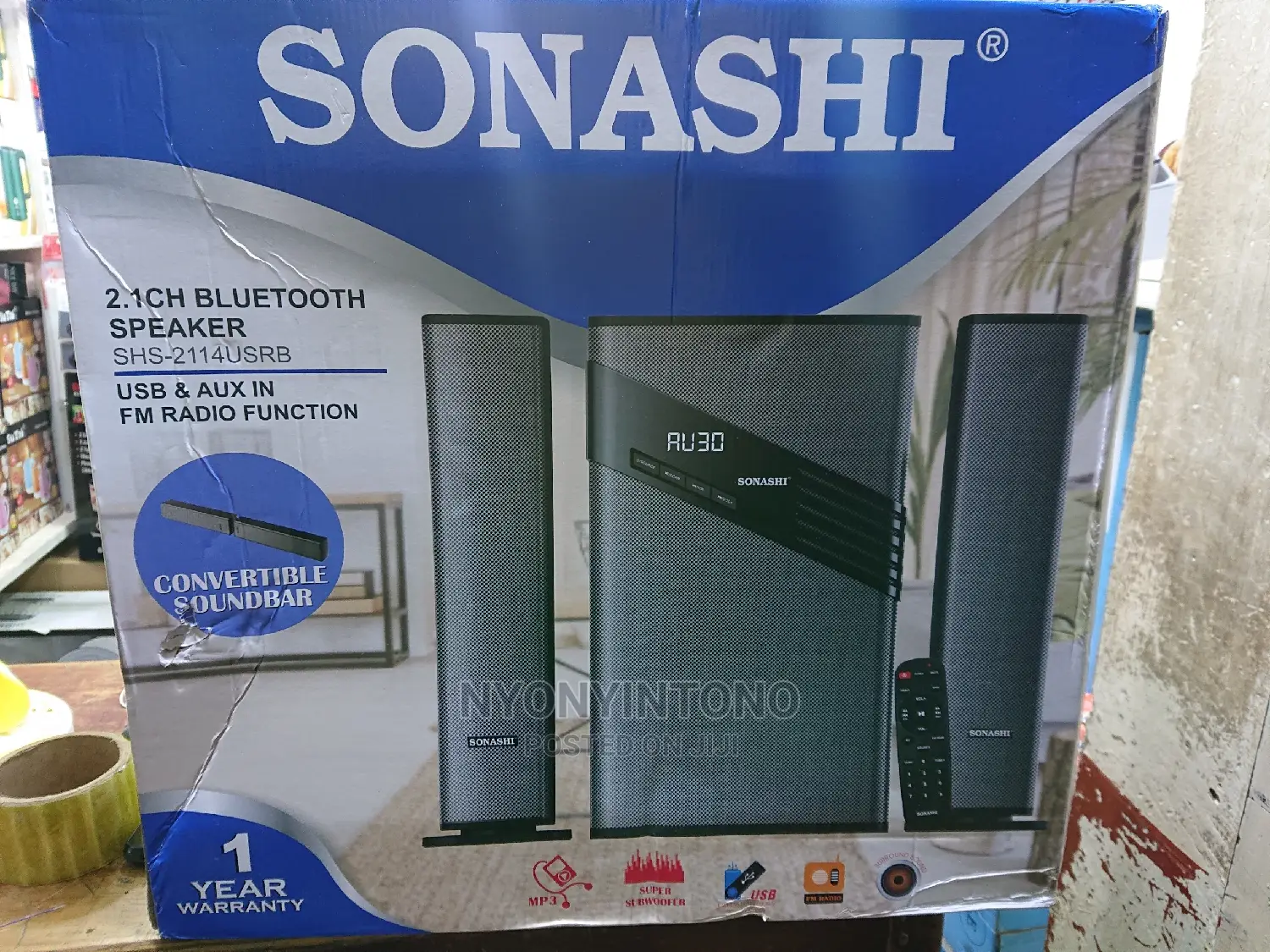Sonashi Woofer With Asound Bar Option