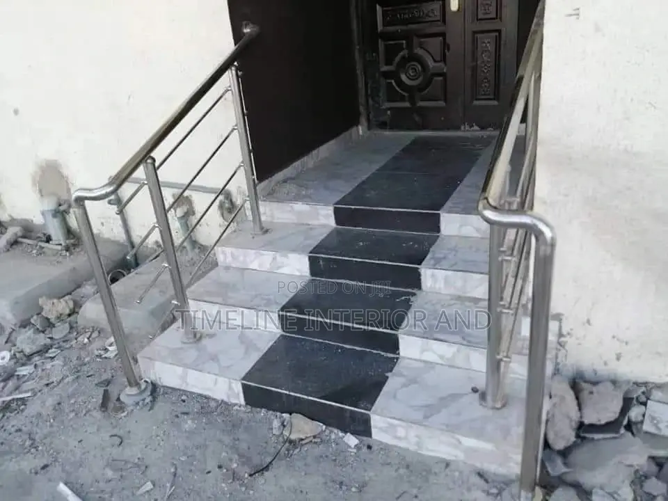 Stainless Steel and Hand Rails.