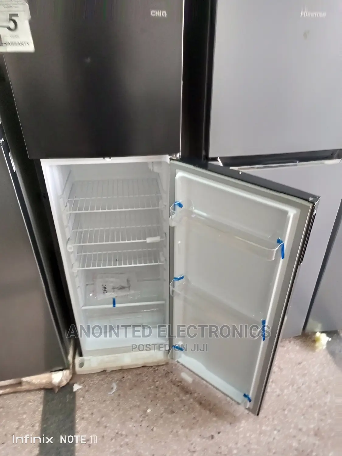Chiq Double Door Fridge 200L