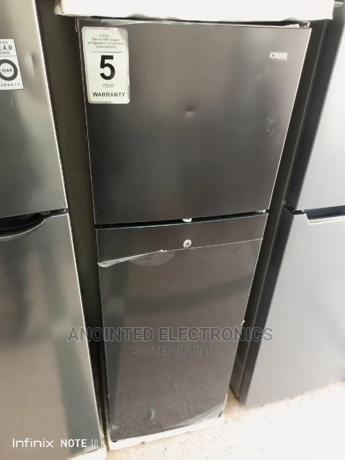 Chiq Double Door Fridge 200L