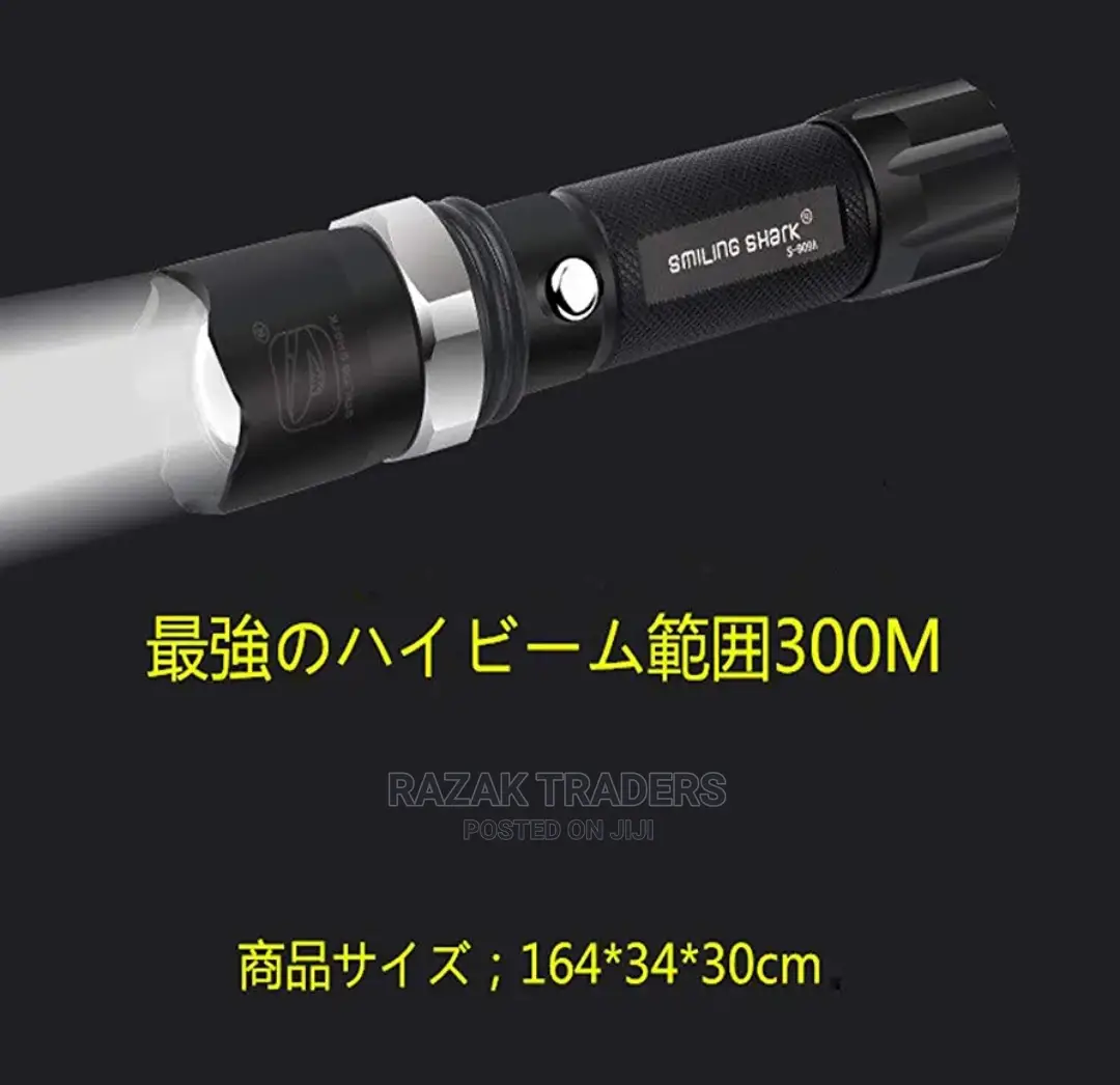 LED Rechargeable Flashlight for Mountain Climbing, Fishing,