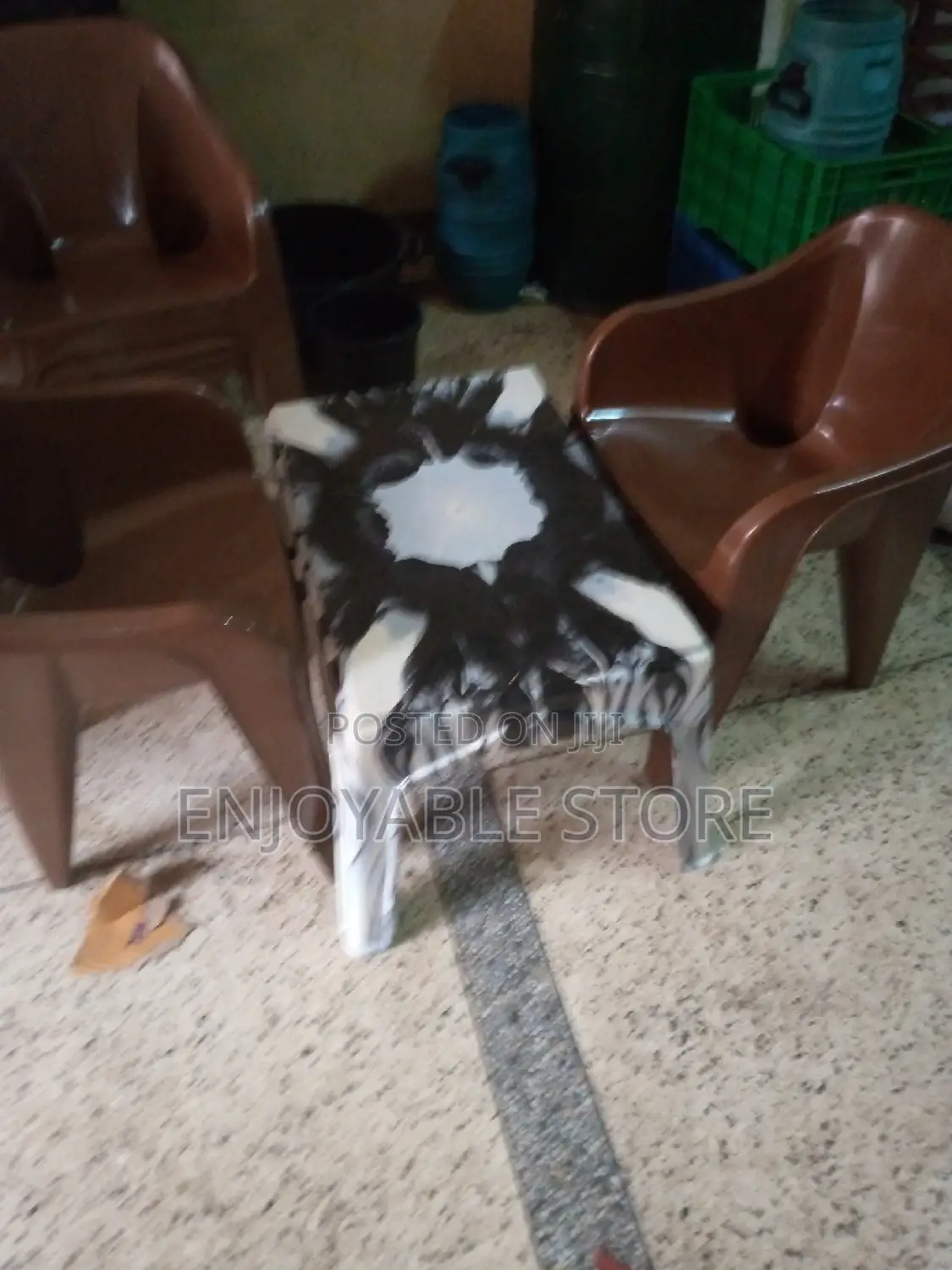 Plastic Table Sofa Chairs Set