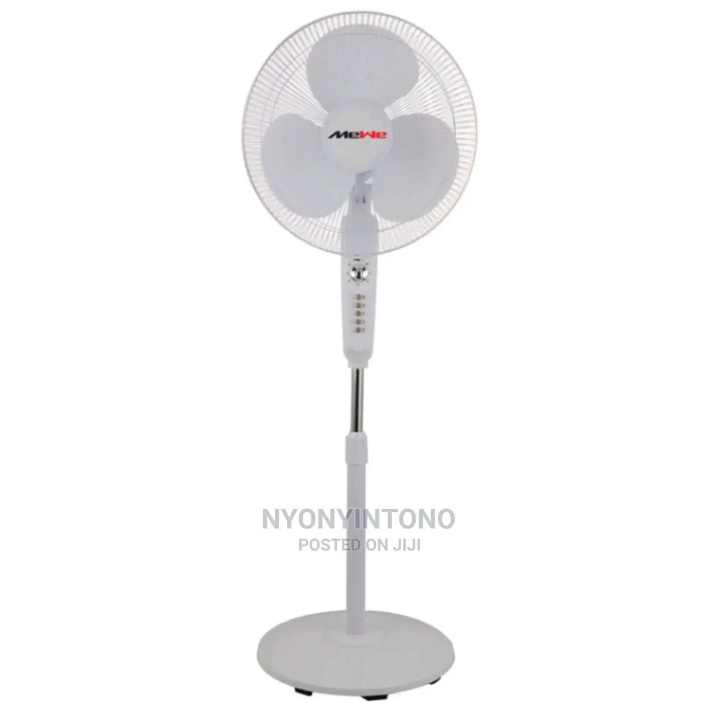 Mewe White Stand Fan With a Warranty of 1year