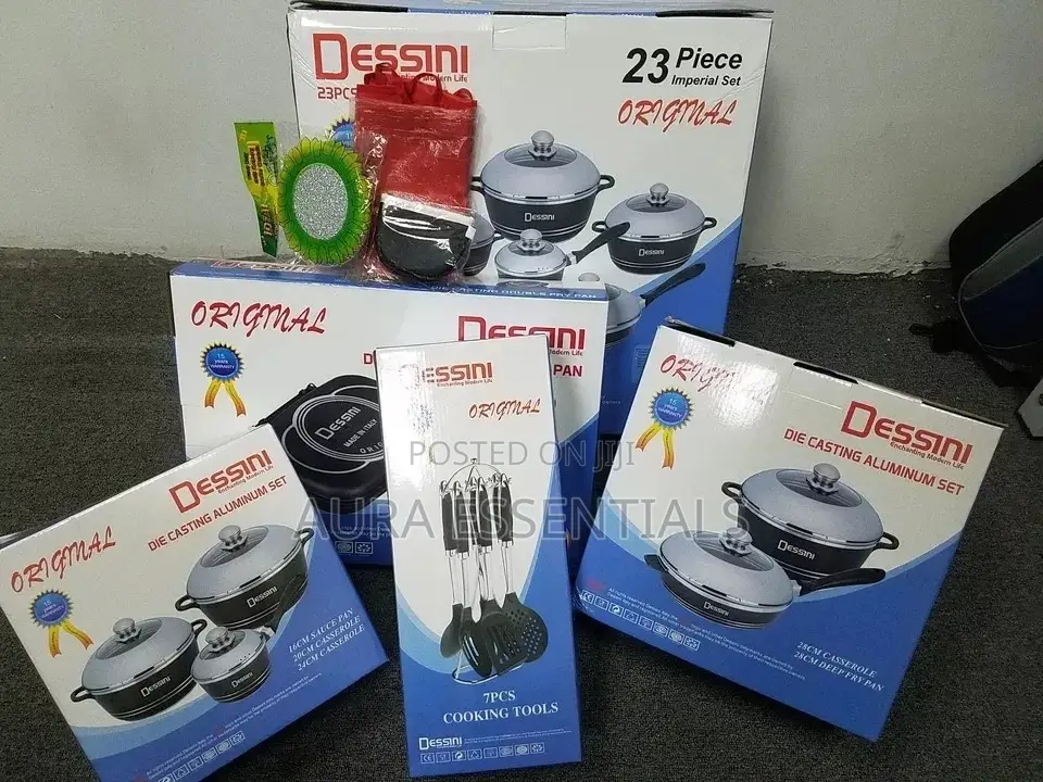 Dessini 23 Pieces Non-Stick Die Cast Cooking Pot Set