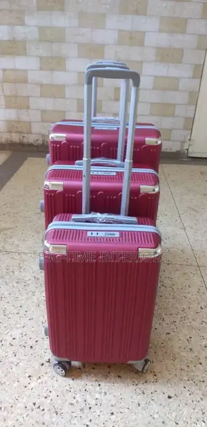 3in1 Plastic Suitcase Set- Maroon