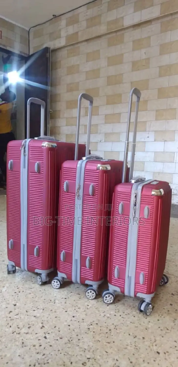 3in1 Plastic Suitcase Set- Cream